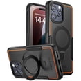 thumbnail image 1 of Poetic Neon Case for iPhone 16 Pro Max, [Magnetic Ring Stand] Dual Layer Slim Shockproof Protective Cover, Black, 1 of 5