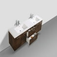 thumbnail image 4 of Eviva Luxury 84 inch Rosewood Bathroom Vanity with Integrated Acrylic Sinks, 4 of 5