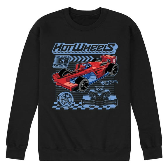 Hot Wheels - Schematic - Men's Crew Fleece Sweatshirt