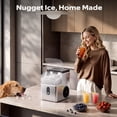 thumbnail image 2 of Goosiay Nugget Countertop Ice Maker, 33 lbs Daily Crushed Pellet Pebble Ice Maker Machine Portable Countertop, Stainless Steel, Silver, 2 of 10