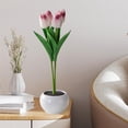 thumbnail image 4 of Flores artificiales LED Sunnimix Luz de noche Tulipanes creativos decoración, 4 of 8