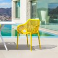 thumbnail image 4 of Compamia Air XL Patio Dining Arm Chair in Yellow, 4 of 8