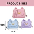 thumbnail image 2 of Moon Cat Wallet Pu Leather Wallet Moon Sailor Bag Handbag Shoulder Bag, 2 of 5