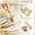 thumbnail image 4 of Uxcell Gold Leaf Sheets for Art, Gold Foil Sheet Metallic Leaf Papers for DIY Crafts Resin Light Silver, 4 of 7