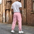 thumbnail image 4 of Men's Jogger Sweatpants Drawstring Elastic Waist Casual Relaxed Fit Athletic Solid Color Lounge Trousers with Pockets, 4 of 7