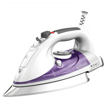 Black+Decker, Professional Steam Iron with Stainless Steel Soleplate, Purple, IR1350S-T