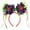B, variant on Pompotops Halloween Colourful Tassels Headdress Rain Ball Hair Ghost Festival Party Masquerade Spider Pumpkin Wool Strip Headband