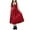 Red, variant on Fall Corduroy Overall Dress Trendy Casual Cute Ruffle Peter Pan Collar Long Sleeve Smocked Dresses Adjustable Strap A Line Flare Pinafore Midi Jumper Dress