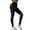 Black, variant on PEASKJP Flared Leggings for Women High Waisted Crossover Workout Lounge Bell Bottom Jazz Dress Pants, White M