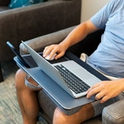 LapGear Home Office Pro Lap Desk with Cushion, Silver Carbon