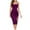 Purple, variant on Cocktail Dresses for Women Adjustable Straps Sleeveless Backless Side Slit Sexy Nigh Evening Party Gown Midi Sequin Dress