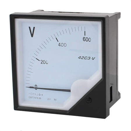 Analog Micro Voltmeter - DC0-600V Class 1.5 Accuracy Analog Panel Volt Voltage Meter Voltmeter Gauge