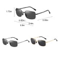 thumbnail image 4 of Qarigey Gafas de sol fotocromáticas de moda, gafas de sol plegables polarizadas para , conducción al aire libre, ciclismo, viajes, Golde Type3 NO3, 4 of 6