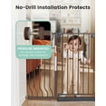 thumbnail image 4 of Gate for Stairs, 30.5"-43" Pressure Mounted Pet Gate for Doorways-Auto Close Dog Gate for The House-Easy Installation & Walk Thru Wide Safety Gate, 4 of 15