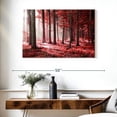 thumbnail image 3 of Elephant Stock Red Forest Sunlight Wall Art - Horizontal Canvas Wall Art - Living Room Wall Decor - Nature Canvas - Brown And Gray Decor - 39" x 26", 3 of 8