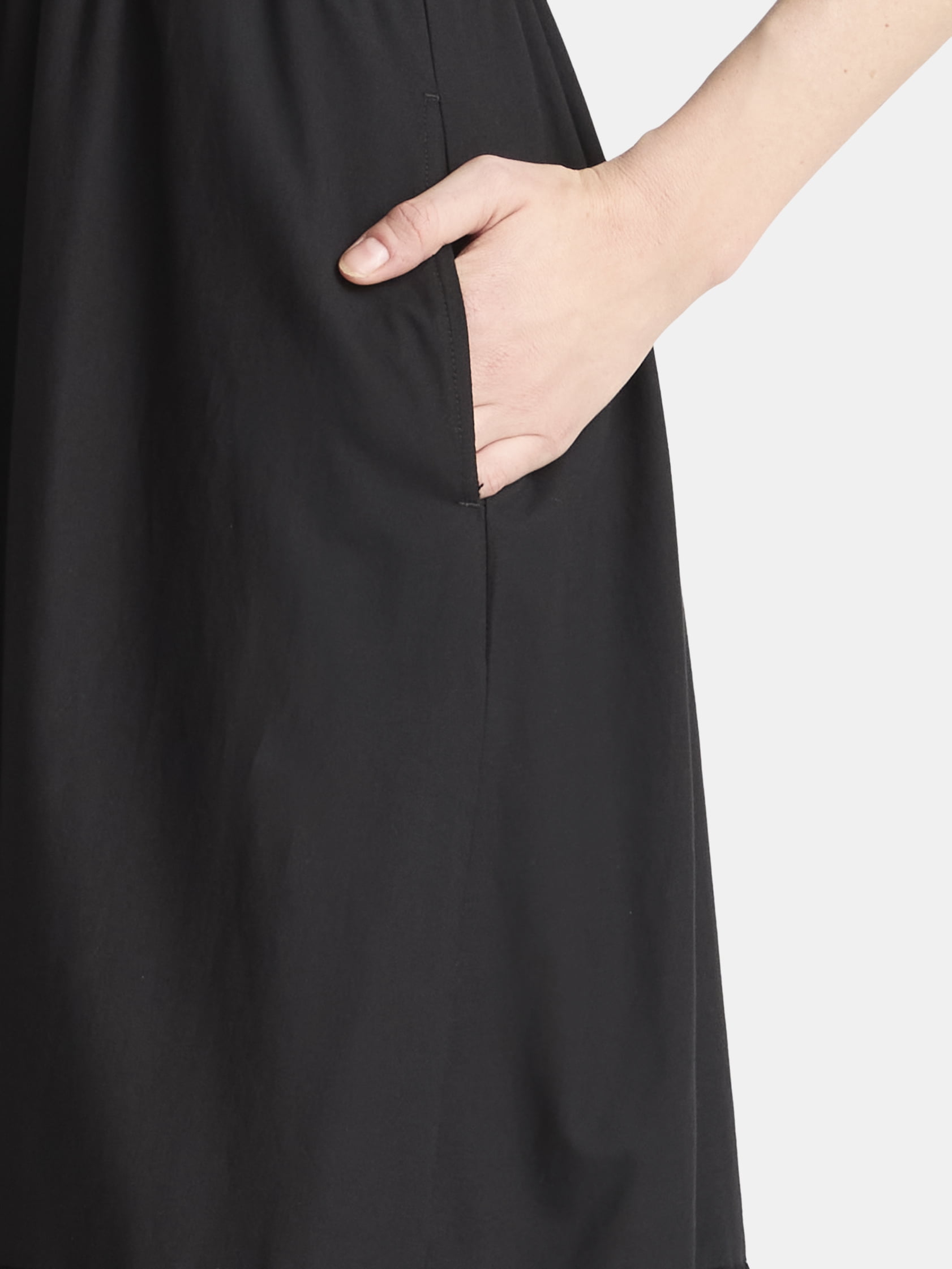 Time and Tru Women's and Women’s Plus Sleeveless Midi Dress, Sizes XS-4X