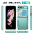 thumbnail image 6 of for Samsung Galaxy Z Flip 5 5G Case, Phone Case Heavy Duty 2 in 1 Full Body Rugged Shockproof Hybrid Hard PC Soft TPU Bumper Drop Protective Girls Women Boy Men Covers for Z Flip 5 5G, Green, 6 of 8