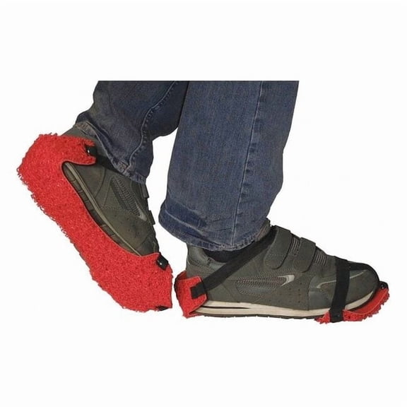 Paws Floor Stripping Overshoe, Plain Toe, Vinyl, Red, Universal 13023