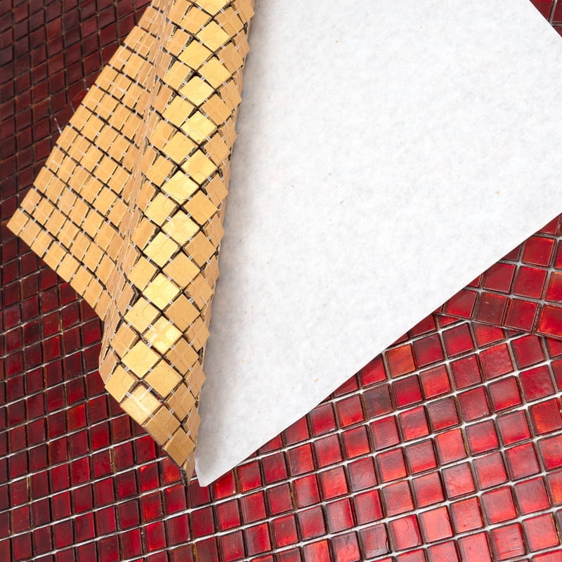 Apollo Tile Skosh 11.6 in. x 11.6 in. Glossy Ruby Red Glass Mosaic Wall and Floor Tile (18.69 sq. ft./case) (20-pack)