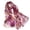 A-Purple58, variant on Womens Scarf Minimalist Lightweight Long Chiffon Shawl Wrap Ink Leaf Print Travel Office Scarf