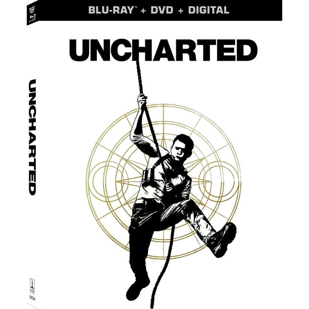 Uncharted (Walmart Exclusive)(BluRay + DVD) Exclusive Slip Cover Art