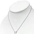 thumbnail image 2 of 925 Sterling Silver Bezel-Set CZ Cushion Solitaire Pendant Necklace, 2 of 4