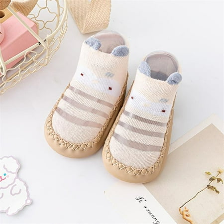 

NECHOLOGY 5 Shoes Boy Infant Toddler Shoes Soft Sole Toddler Shoes Bow Glitter Sequins Non Slip Breathable Toddlers Sandals Khaki 0 Months
