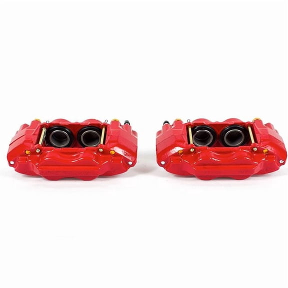 Power Stop S5018 Red Powder-Coated Performance Calipers -Front