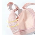 thumbnail image 4 of YWDJ Push up Bras for Women Bras Wireless Sleep Bras Adjustable Straps Half Cup Wrap Comfy Bras Padded Comfort Bras Lounge Bras Pink XL, 4 of 8