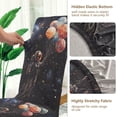 thumbnail image 5 of Yayeee 4 Pack Dining Chair Covers Stretch Parson Chairs Slipcovers Seat Protector, Black Watercolor Space, 5 of 6