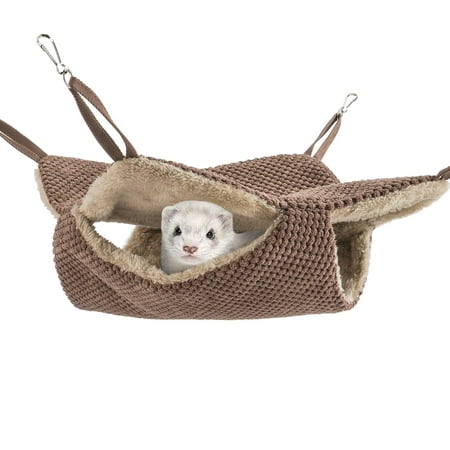 Niteangel Cage Hammock Pet Nap Hanging Bed Accessories Fit 2 Adult Ferrets or 3 More Adult Rats