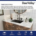 thumbnail image 7 of DeerValley DV-1U0086 Ally Undermount Bathroom Sink 21'' x 15'' Rectangular Bathroom Undermount Sink Vitreous China Bathroom Sink with Overflow, Matte Black, 7 of 7