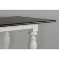thumbnail image 2 of Sunny Designs Carriage House 84" Wood Friendship Table in White/Dark Brown, 2 of 6