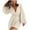 Beige, variant on Lenpel Women's Sequin Rompers Sparkly Wrap V Neck Belted Lantern Long Sleeve Short Jumpsuits Party Club Dance Outfits