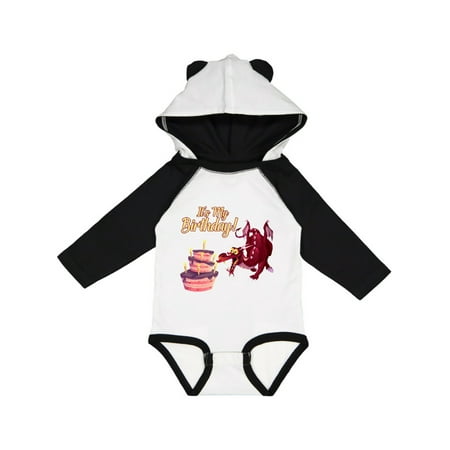 

Inktastic It s My Birthday Dragon Gift Baby Boy or Baby Girl Long Sleeve Bodysuit