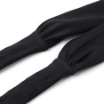 thumbnail image 3 of Maillots de Bain 2 Pcs pour Femmes Taille Haute Croisée Imprimé Floral (Noir, S), 3 of 6