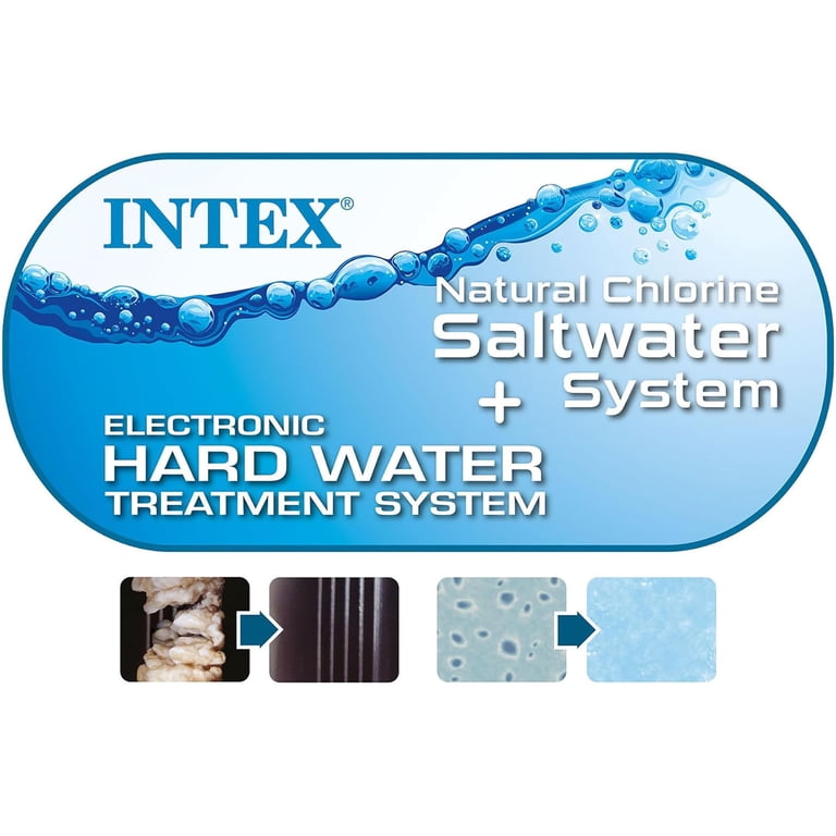 Intex Portable PureSpa Jet & Bubble Deluxe Inflatable Hot Tub Set