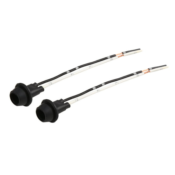 DC 12V T10 Car Light Socket Holder LED Bulb Wire Harness Extension Connector 2pcs