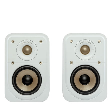 Polk Audio 6.10 x 5.40 x 8.40 Inches Hi-Fi Home Theater Satellite Surround Speakers, White