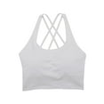 thumbnail image 6 of SAYFUT Women Girls Removable Paddeds Sport Bras Spaghetti Strap Yoga Bras for Gym Running Workout Fitness Bra Crop Tops Seamless Stretch Bra, 6 of 8