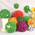 thumbnail image 5 of 10" Artificial Boxwood Topiary Ball Faux Green Plant Decorative Sphere, Indoor/Outdoor Decor, Green, 5 of 9