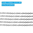 thumbnail image 3 of Uxcell Total 33 Feet Unfinished Cable Chain Round Link Chain Twisted 3.5mm for Jewelry Making, Black, 3 of 6