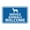 Blue, variant on Signs ByLITA Classic Framed Service Animals Welcome Sign (Brushed Silver) - Small