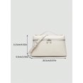 thumbnail image 6 of RUMANLAND Women's White Top Handle Crossbody Vanity Bag, 6 of 9