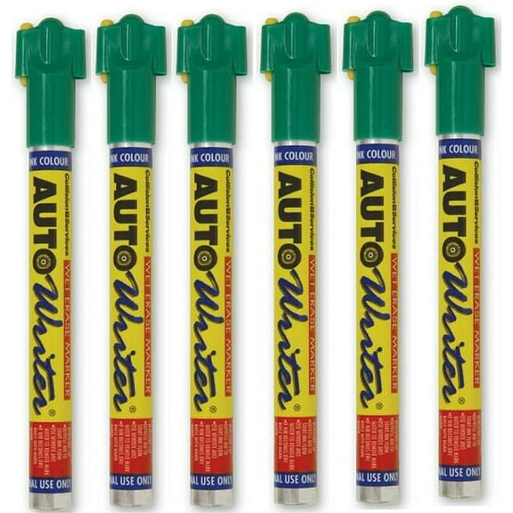 U.S. Chemical & Plastics AUTOWRITER Auto Writer PENS GREEN (USC-37007) - 6 Pens