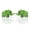 Green, variant on BOIHEGU 4 inch Purple Lucky Elephant Figurine Set of 2 Glossy Ceramic