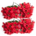 thumbnail image 1 of 4Pcs Fake Flower Multi-Heads Wedding Simulation DIY Home Living Room Flowers Decorative Outdoor Plant Decors Table Centerpieces Home, 1 of 1