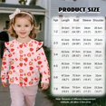thumbnail image 7 of DISNIMO Strawberry Floral Printed Girl Sweatshirt Crewneck Pullover Tops Lightweight T-Shirts Comfy Sweater Tops for Fall Winter 3-4 Years, 7 of 7