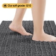 thumbnail image 3 of Alfombra de baño ACCUMTEK Upgrade Luxury Grey 120x60 cm Chenille, 3 of 7