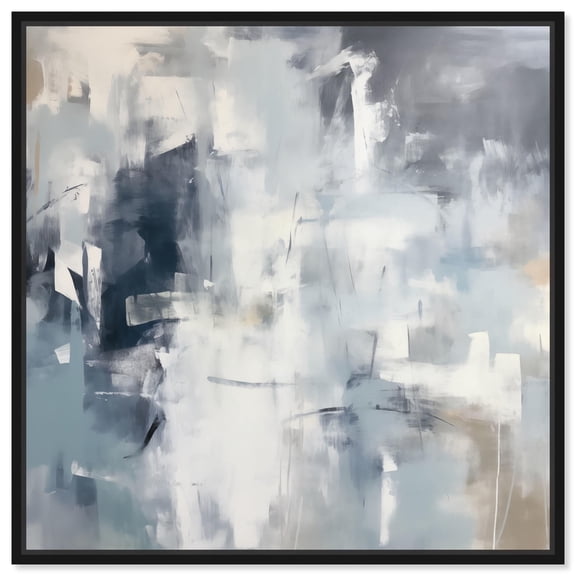 Pulse of the Storm II Canvas Boho Minimalist by Art Remedy, Black Frame, 12 x 12